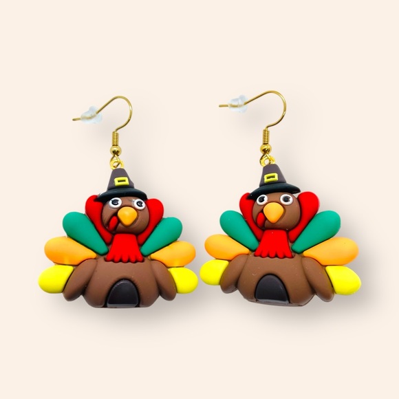 Thanksgiving Pilgrim Turkey  Festive Jewelry - Picture 2 of 8